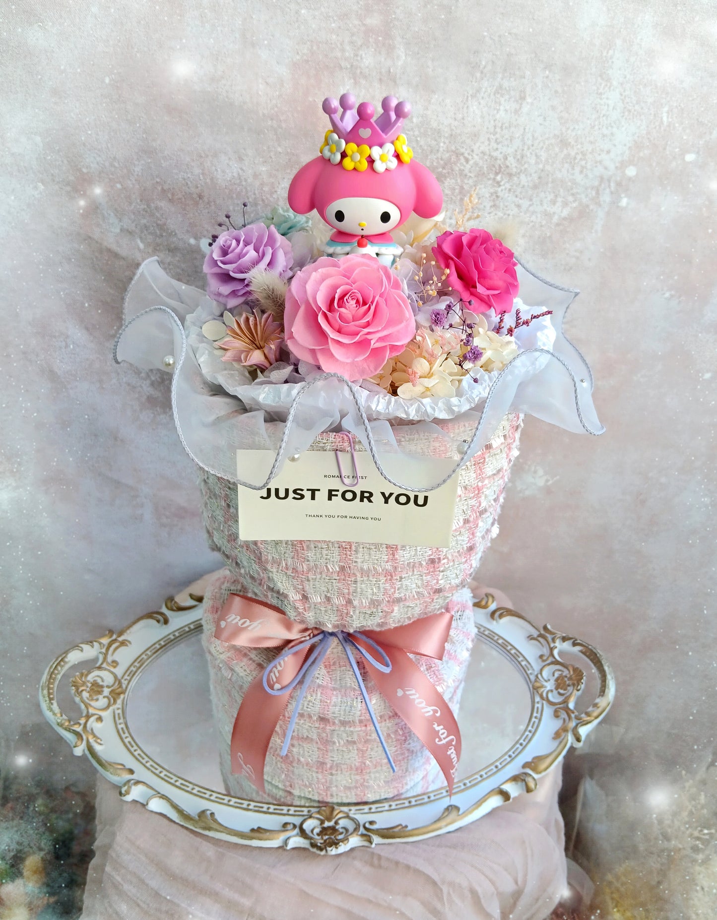 🌸(現貨)限時優惠價✨️Melody小香風保鮮花花束