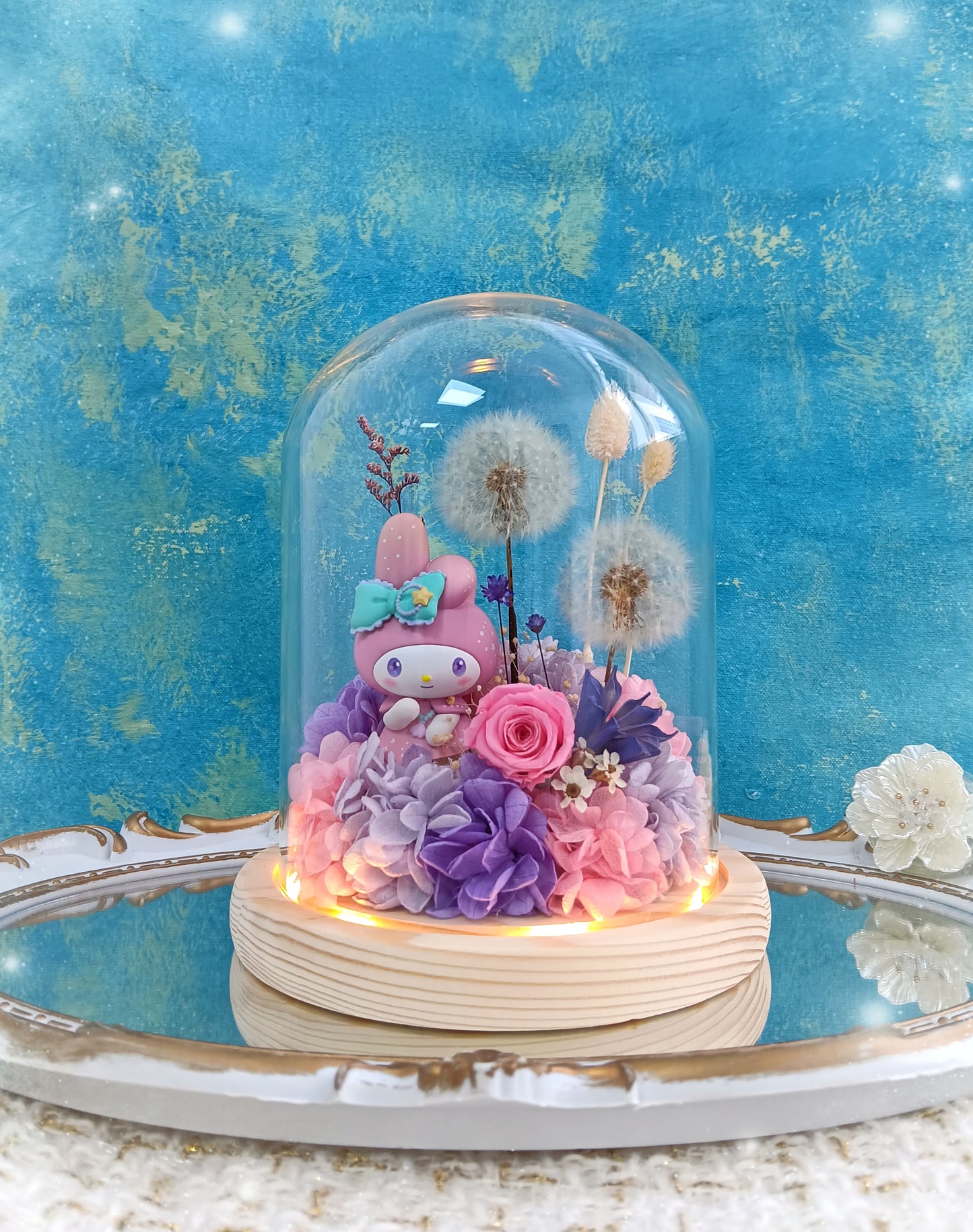 🌸(訂造)Melody保鮮花蒲公英玻璃瓶