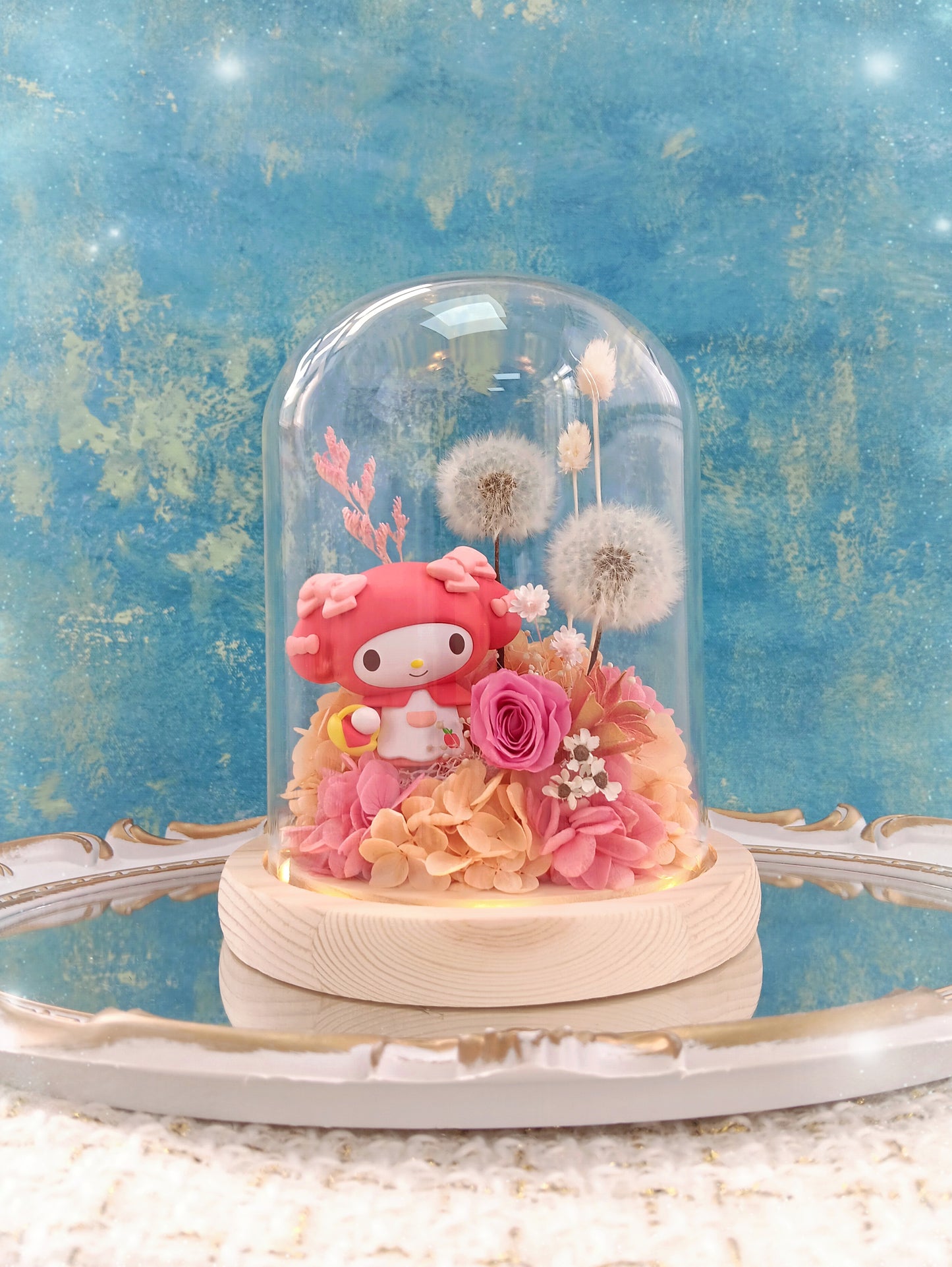 🌸(訂造)Melody保鮮花蒲公英玻璃瓶