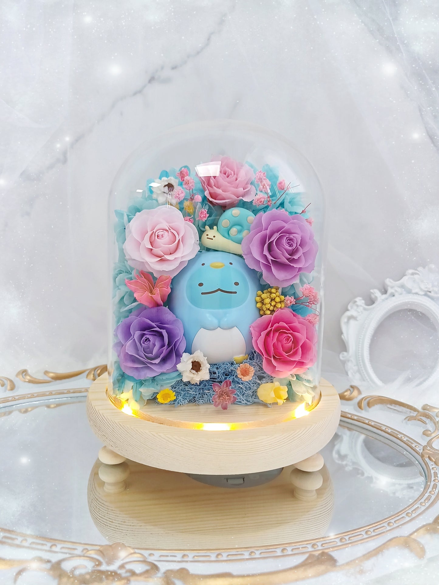 🌸(訂造)角落生物保鮮花玻璃瓶