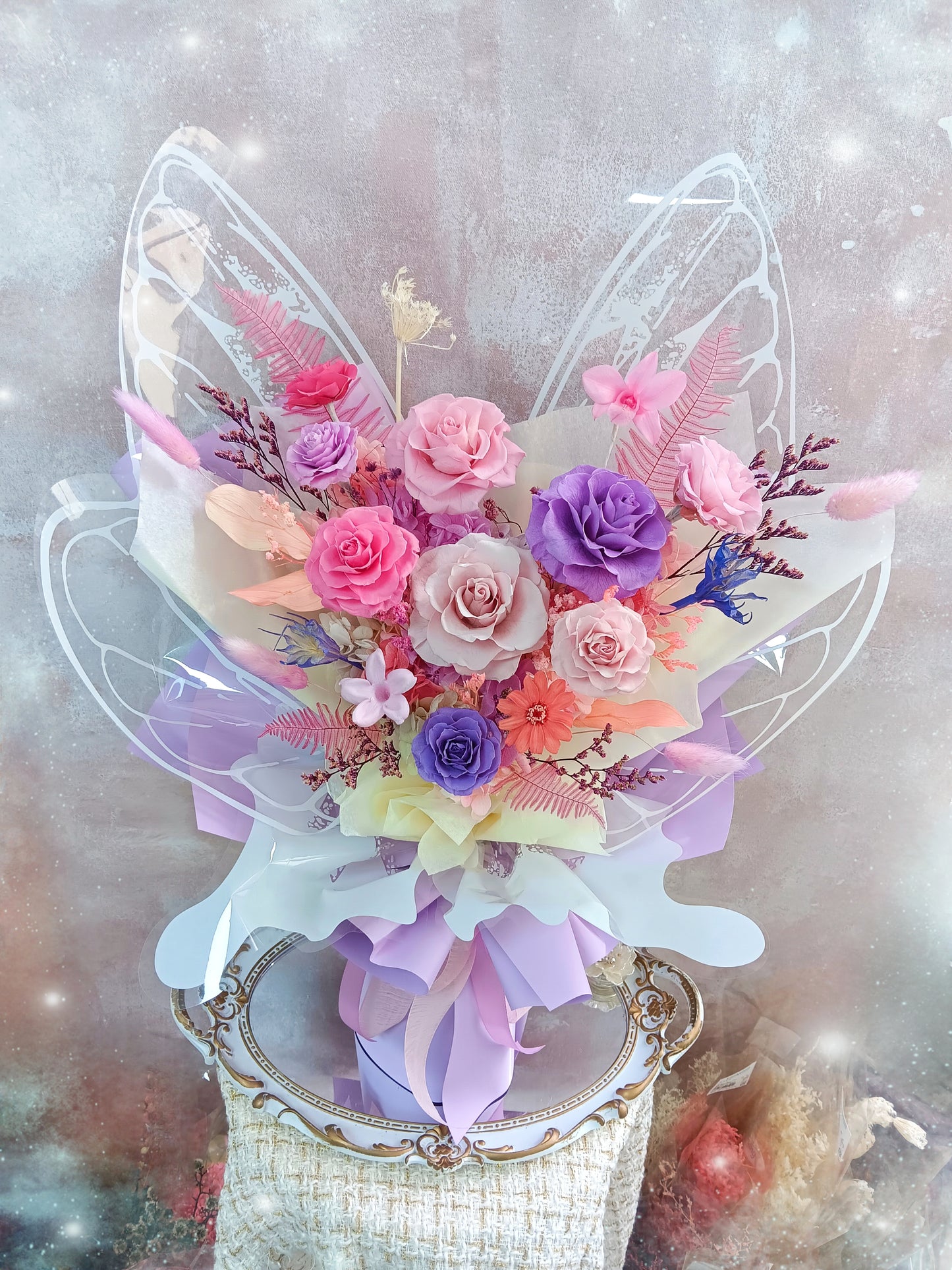 🌸(訂造)蝴蝶形日本保鮮花花束