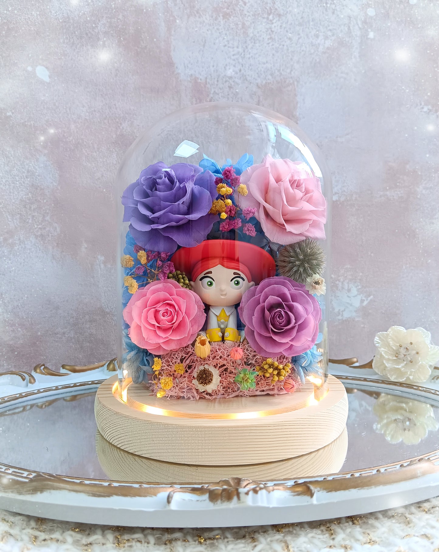 🌸(訂造)Jessie保鮮花玻璃瓶