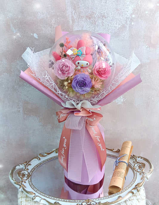 🌸(訂造)Melody保鮮花波波球花束