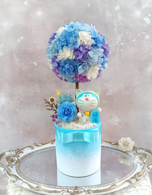 🌸(訂造)多啦A夢保鮮花繡球樹
