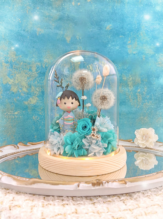 🌸(現貨)小丸子保鮮花蒲公英玻璃瓶