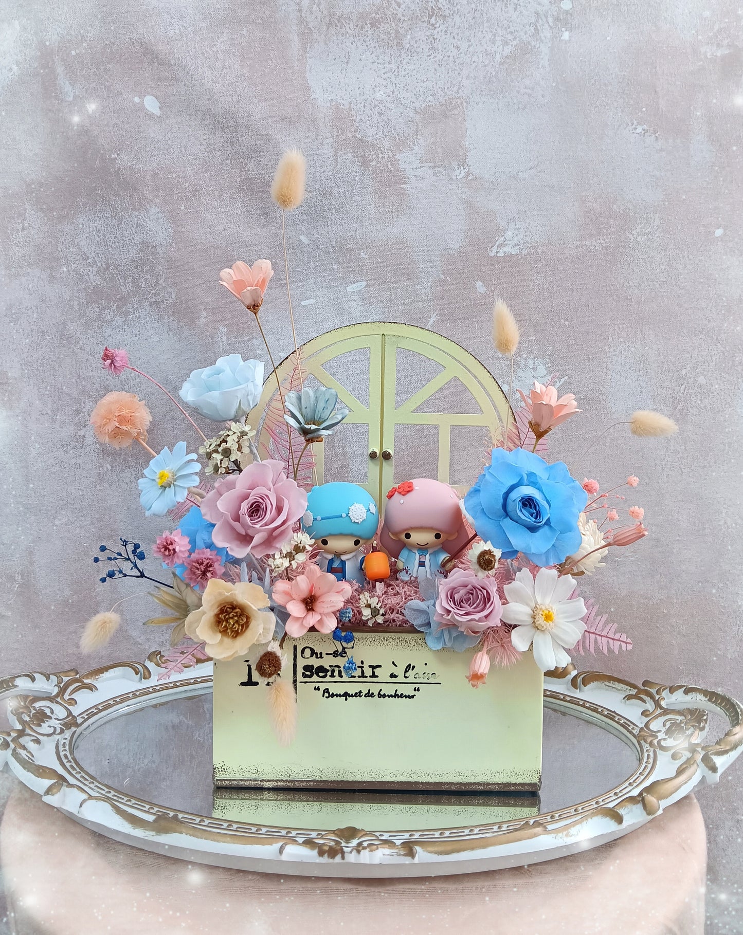 🌸(現貨)little twin stars保鮮花小花園