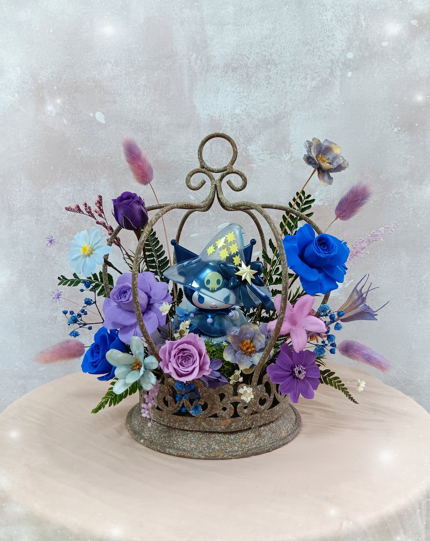 🌸(現貨)Kuromi皇冠保鮮花小花園