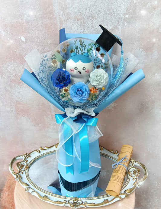 🌸(訂造)Chiikawa-小八保鮮花波波球花束