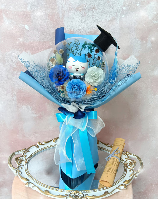 🌸(訂造)Chiikawa-小八保鮮花波波球花束