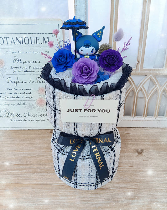 🌸(現貨)Kuromi保鮮花小香風花束