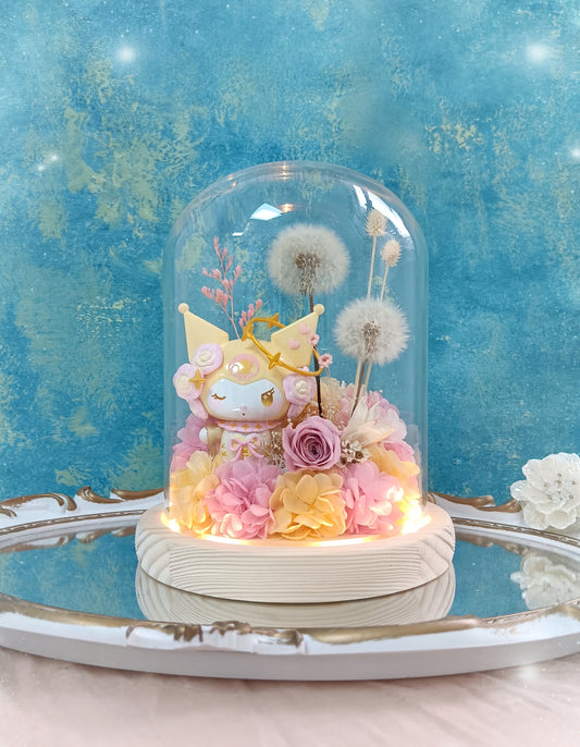 🌸(現貨)kuromi保鮮花蒲公英玻璃瓶