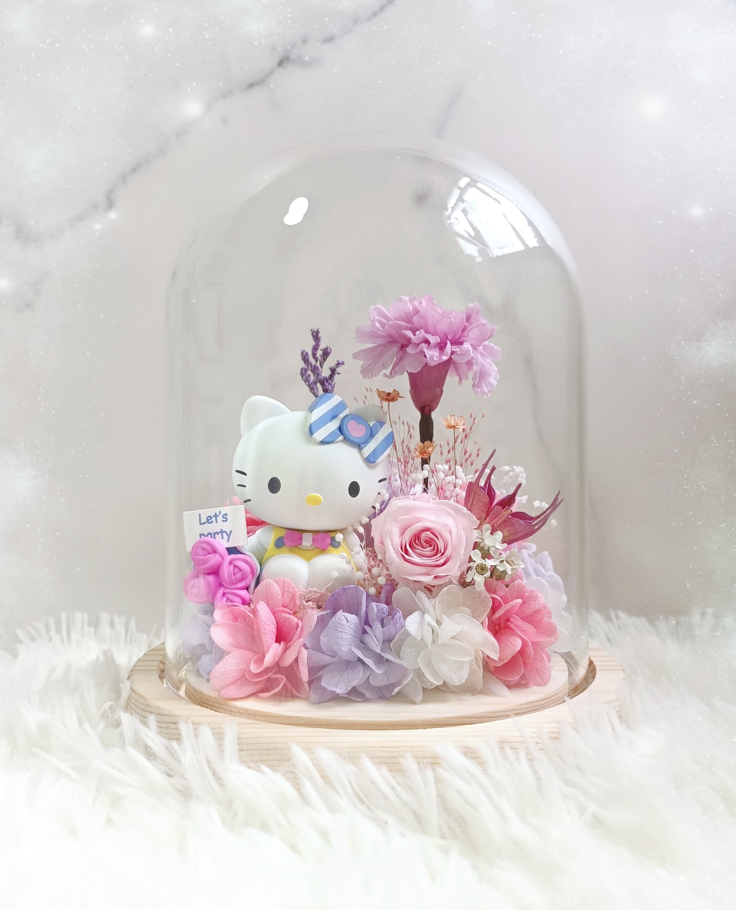 🌸(現貨)Hello Kitty保鮮花康乃馨玻璃瓶